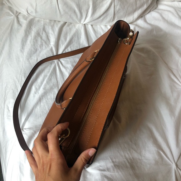 Michael Kors Selma Satchel Bag in Cognac - Picture 10 of 16